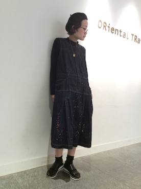 「ベレー帽×メガネ」｜OrientalTraffic 天王寺店さん（レディース・158cm）の春コーディネート