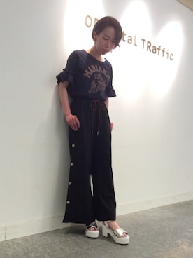 「シルバーサンダル」｜OrientalTraffic 天王寺店さん（レディース・158cm）の春コーディネート