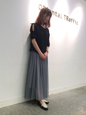 「ダルメシアン柄」｜OrientalTraffic 天王寺店さん（レディース・158cm）の夏コーディネート