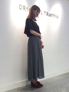 「チャンキーヒール」｜OrientalTraffic 天王寺店さん（レディース・158cm）の夏コーディネート