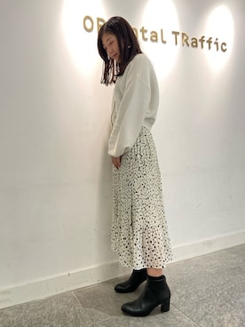 「ダルメシアン柄」｜OrientalTraffic 天王寺店さん（レディース・158cm）の秋コーディネート