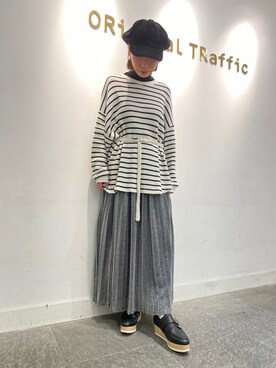 「モンクシューズ」｜OrientalTraffic 天王寺店さん（レディース・158cm）の春コーディネート