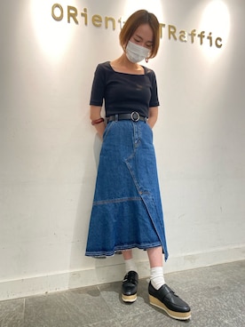 「モンクシューズ」｜OrientalTraffic 天王寺店さん（レディース・158cm）の秋コーディネート