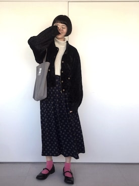 「THE PARK・ING GINZA（ザパーキングギンザ）のアイテム」を使った、cさん（レディース・166cm）の冬コーディネート