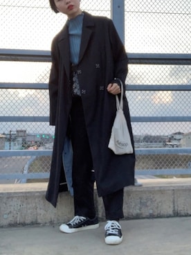「Ayame（アヤメ）のアイテム（ジャケット/アウター）」を使った、cさん（レディース・166cm）の春コーディネート