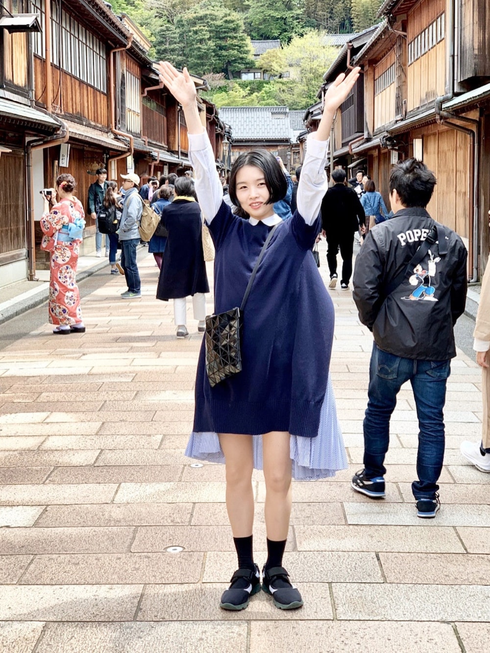 激レア sacai × SPIEWAK プリーツスカート ワンピース 黒1