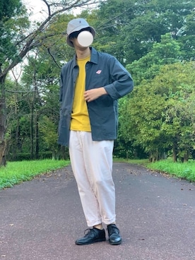 「CIAOPANIC TYPY（チャオパニックティピー）のアイテム（チノパンツ）」を使った、rikさん（メンズ・178cm）の秋コーディネート