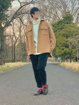 「CIAOPANIC TYPY（チャオパニックティピー）のアイテム（その他アウター）」を使った、rikさん（メンズ・178cm）の冬コーディネート