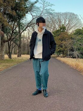 「CIAOPANIC TYPY（チャオパニックティピー）のアイテム（チノパンツ）」を使った、rikさん（メンズ・178cm）の冬コーディネート