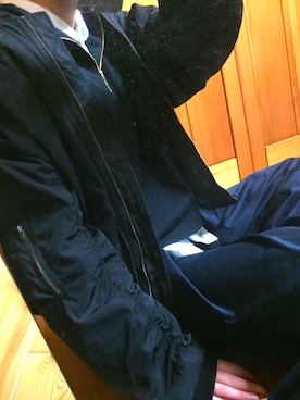 「アイテム（ブルゾン）」を使った、雨☔🍬さん（レディース・166cm・10代）の冬コーディネート