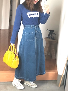 kinさん（レディース・158cm）の春コーディネート