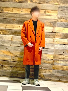 「Lui's（ルイス）のアイテム（トレンチコート）」を使った、おがさん（メンズ・179cm）の秋コーディネート