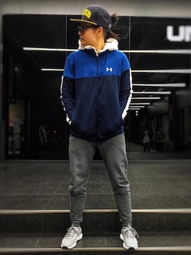 「オールドスクール」｜「アイテム（ジャージ）」を使った、sora3000さん（レディース・164cm）の春コーディネート