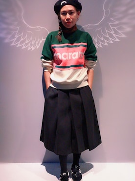 「NO NAME（ノーネーム）のアイテム（ジャージ）」を使った、veronika panさん（レディース・158cm）の冬コーディネート