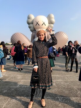 「Herls（ハーリス）のアイテム」を使った、veronika panさん（レディース・158cm）の冬コーディネート