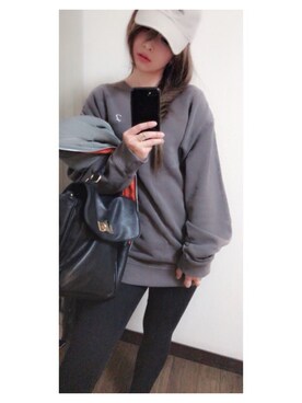 「GYDA（ジェイダ）のアイテム（MA-1）」を使った、tomomochanさん（レディース・155cm）の冬コーディネート