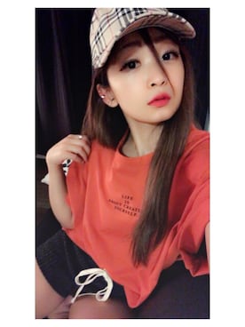 「BAD（バッド）のアイテム」を使った、tomomochanさん（レディース・155cm）の秋コーディネート