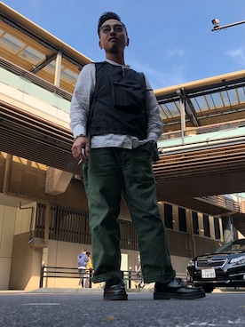 「Danner（ダナー）のアイテム（モカシン/デッキシューズ）」を使った、asumit ysさん（メンズ・165cm）の秋コーディネート