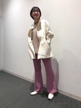 渡邉 楓さん（レディース・166cm）の春コーディネート