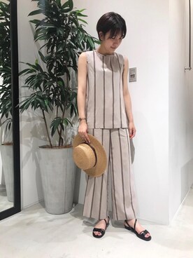 渡邉 楓さん（レディース・166cm）の夏コーディネート
