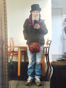 雅さん（レディース・155cm）の冬コーディネート