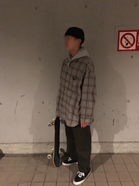 「diaspora skateboards」｜ryuseiさん（メンズ・175cm）の冬コーディネート