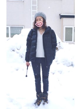 「ヌプシ」｜「アイテム（ハンチング/ベレー帽）」を使った、niko🍏さん（レディース・158cm）の春コーディネート