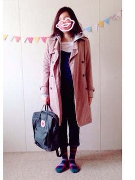 「shuca（シュカ）のアイテム（ジャケット/アウター）」を使った、niko🍏さん（レディース・158cm）の春コーディネート