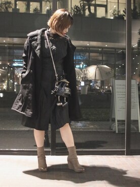 「KMRii（ケムリ）のアイテム（ジャケット/アウター）」を使った、カナさん（レディース・160cm）の秋コーディネート