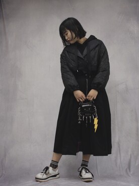 「ADDICT NOIR（アディクトノアー）のアイテム（ブルゾン）」を使った、カナさん（レディース・160cm）の秋コーディネート