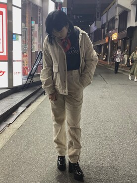 「Saturdays NYC（サタデーズ ニューヨークシティ ）のアイテム（その他アウター）」を使った、カナさん（レディース・160cm）の秋コーディネート