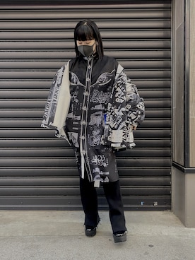 「PERVERZE（パーバーズ）のアイテム（パンツ）」を使った、カナさん（レディース・160cm）の秋コーディネート