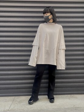 「A-COLD-WALL*（アコールドウォール）のアイテム（トップス）」を使った、カナさん（レディース・160cm）の秋コーディネート