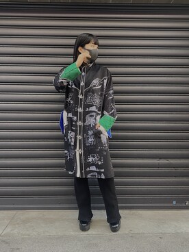 「PERVERZE（パーバーズ）のアイテム（パンツ）」を使った、カナさん（レディース・160cm）の秋コーディネート