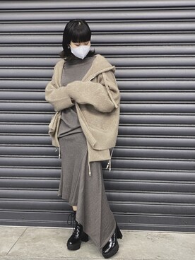 「FACCIES（ファチーズ）のアイテム（ジャケット/アウター）」を使った、カナさん（レディース・160cm）の秋コーディネート