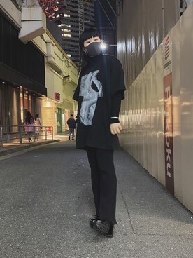 「PERVERZE（パーバーズ）のアイテム（パンツ）」を使った、カナさん（レディース・160cm）の冬コーディネート