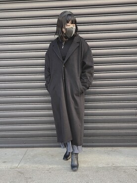 「AULA（アウラ）のアイテム（ワンピース/ドレス）」を使った、カナさん（レディース・160cm）の冬コーディネート