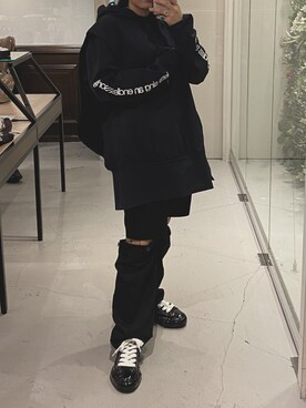 「Azuma.（アズマ）のアイテム（トップス）」を使った、カナさん（レディース・160cm）の冬コーディネート