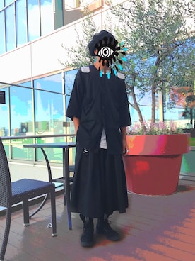 「真っ黒コーデ」｜「アイテム（その他）」を使った、Y-Aさん（メンズ・170cm）の秋コーディネート