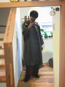 「Y's（ワイズ）のアイテム（ナイロンジャケット）」を使った、Y-Aさん（メンズ・170cm）の秋コーディネート