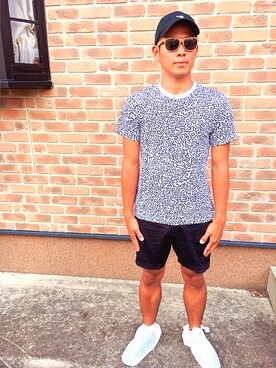 「H&M（エイチ・アンド・エム）のアイテム（サングラス）」を使った、ryosan720さん（メンズ・175cm）の夏コーディネート