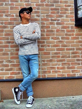 「H&M（エイチ・アンド・エム）のアイテム（サングラス）」を使った、ryosan720さん（メンズ・175cm）の秋コーディネート