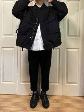 「BEAMS（ビームス）のBEAMS / ルーズ ミリタリーブルゾン（ミリタリージャケット）」を使った、kohさん（メンズ・173cm）の春コーディネート