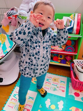 「GAP（ギャップ）のアイテム（ナイロンジャケット）」を使った、RenCocoMamaさん（レディース・163cm）の春コーディネート
