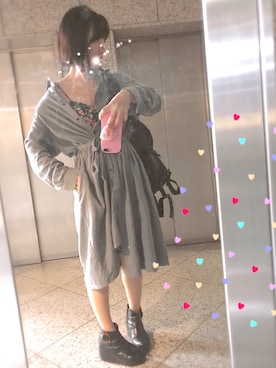 「keisuke kanda（ケイスケカンダ）のアイテム（バッグ）」を使った、ったむさん（レディース・165cm）の秋コーディネート