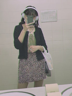 「古着好きな人と繋がりたい」｜「アイテム（キャミソール）」を使った、sakiさん（レディース・159cm）の春コーディネート
