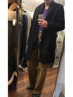「A.P.C.（アーペーセー）のアイテム（その他アウター）」を使った、 me chill Oさん（メンズ・164cm）の秋コーディネート