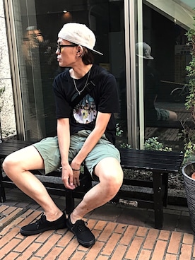 Hiroki  Kawaguchiさん（メンズ・180cm）の夏コーディネート