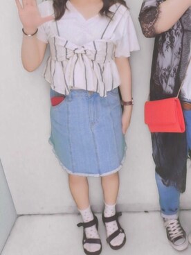 runさん（レディース・152cm）の夏コーディネート