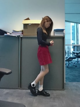 「A land（エーランド）のアイテム（アクセサリー）」を使った、GGGさん（レディース・157cm）の冬コーディネート